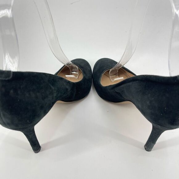 Vince Camuto Womens Suede Pump Shoes Stiletto Heels Slip On Black Size 6.5M - Picture 10 of 13